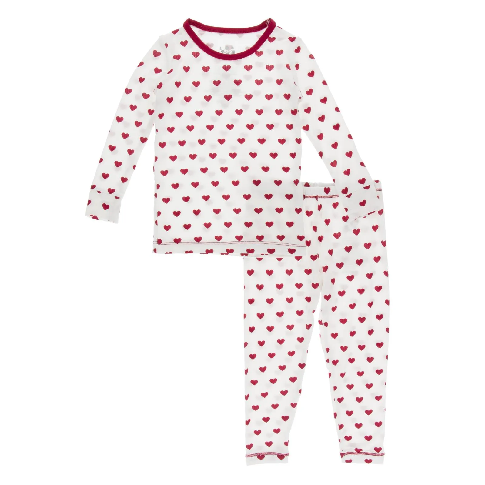 KicKee Pants Natural Hearts L/S Pajama Set