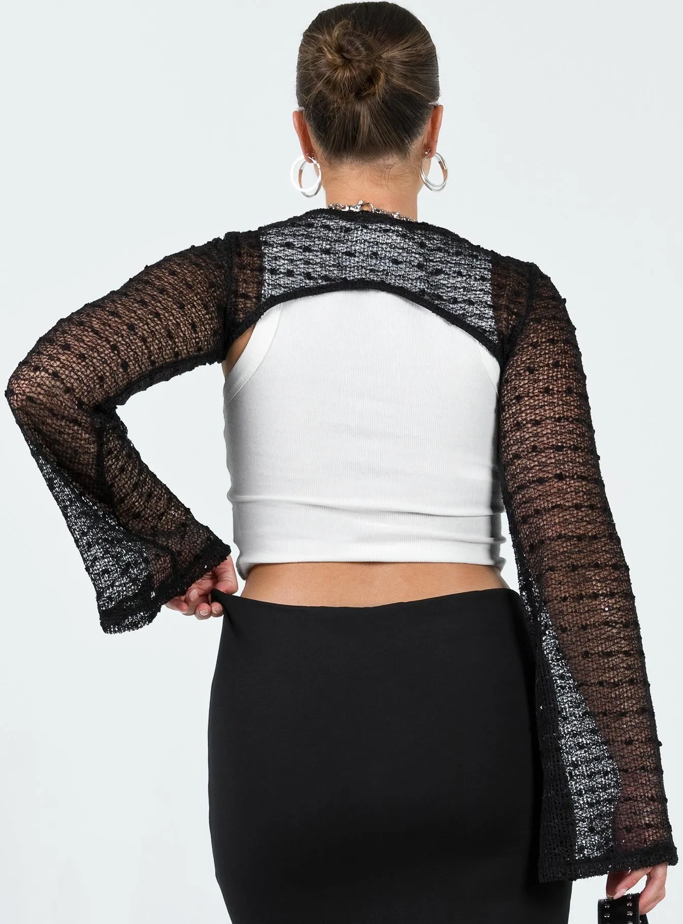 Kodie Bolero Sweater Black