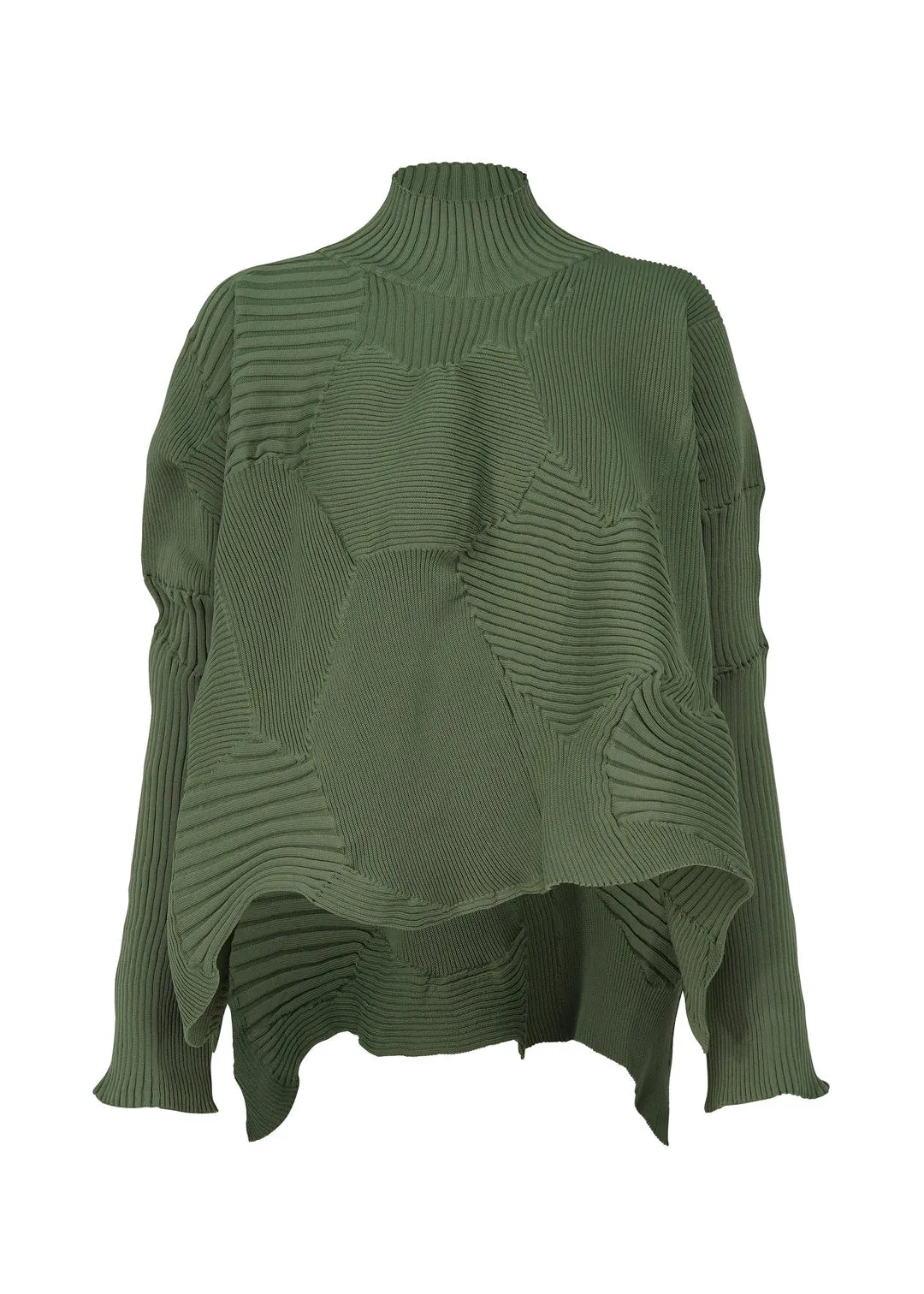 Kone Kone Turtleneck in Misty Green by Issey Miyake