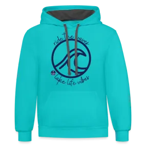 Lake Life Vibes Contrast Hood Lake Hoodie