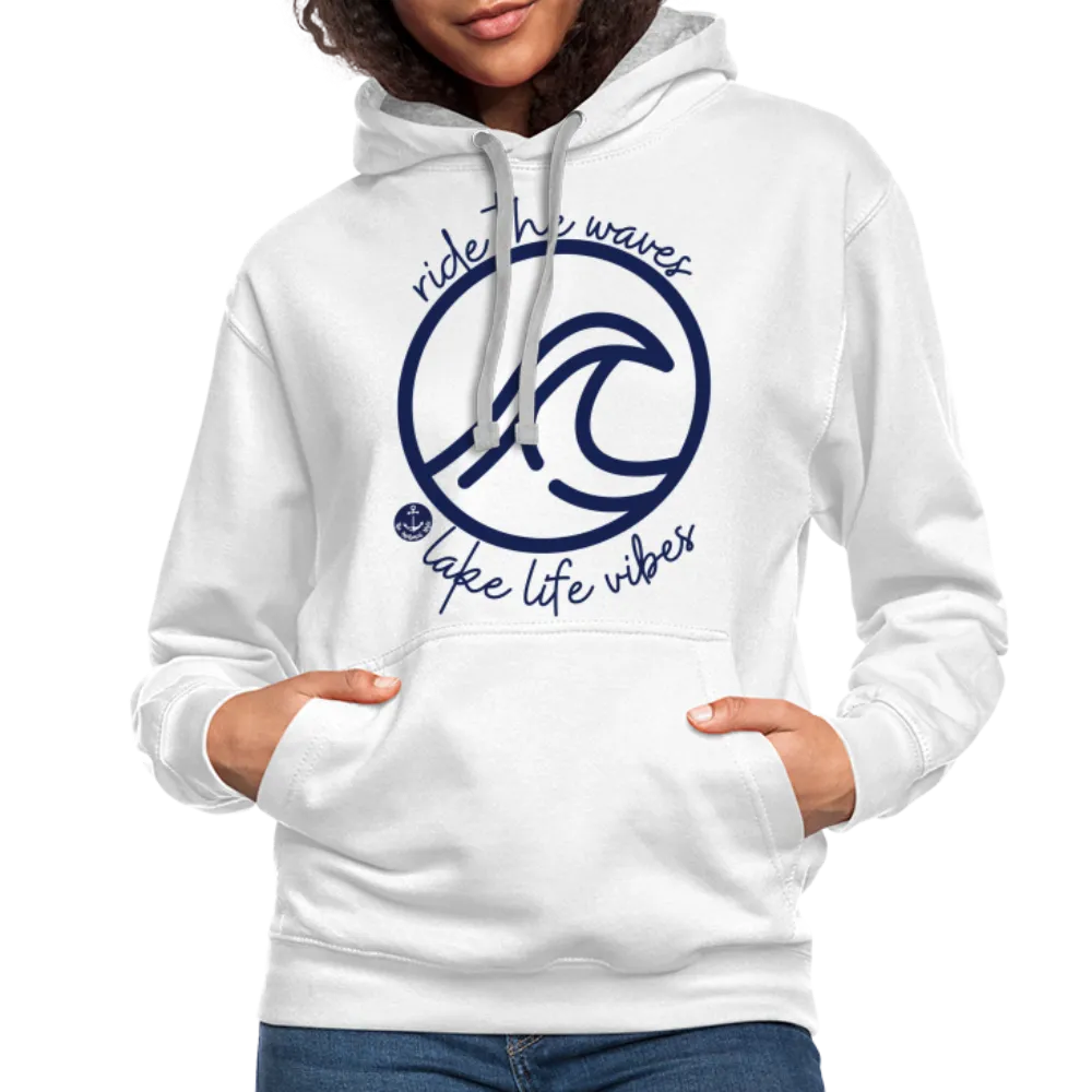 Lake Life Vibes Contrast Hood Lake Hoodie