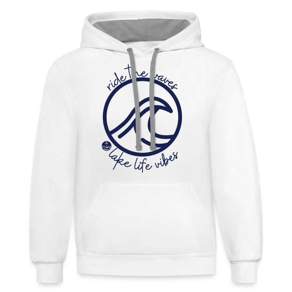 Lake Life Vibes Contrast Hood Lake Hoodie