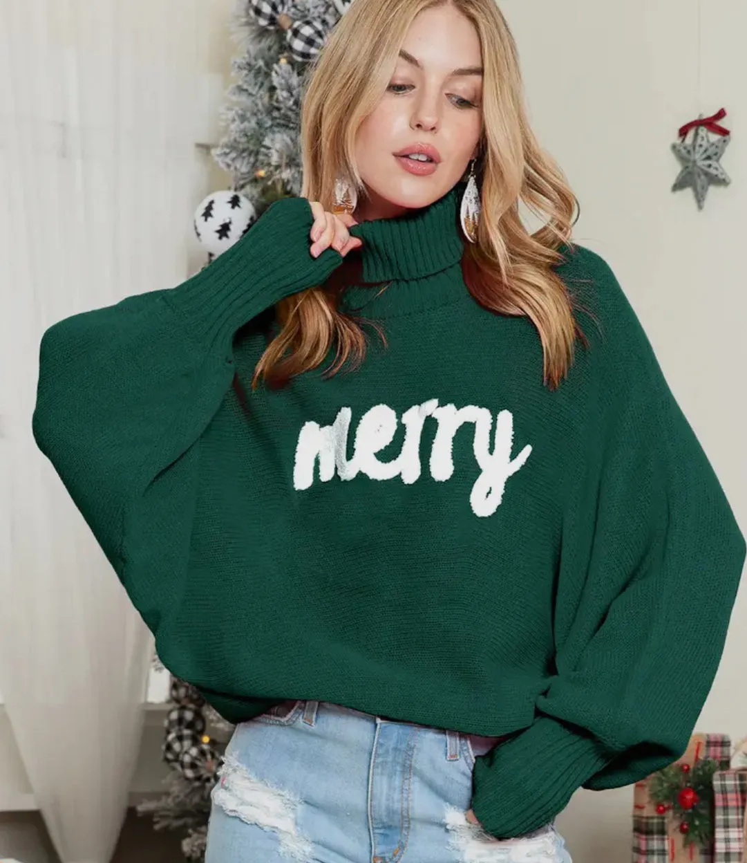 Liam & Co.  MERRY Turtleneck Sweater