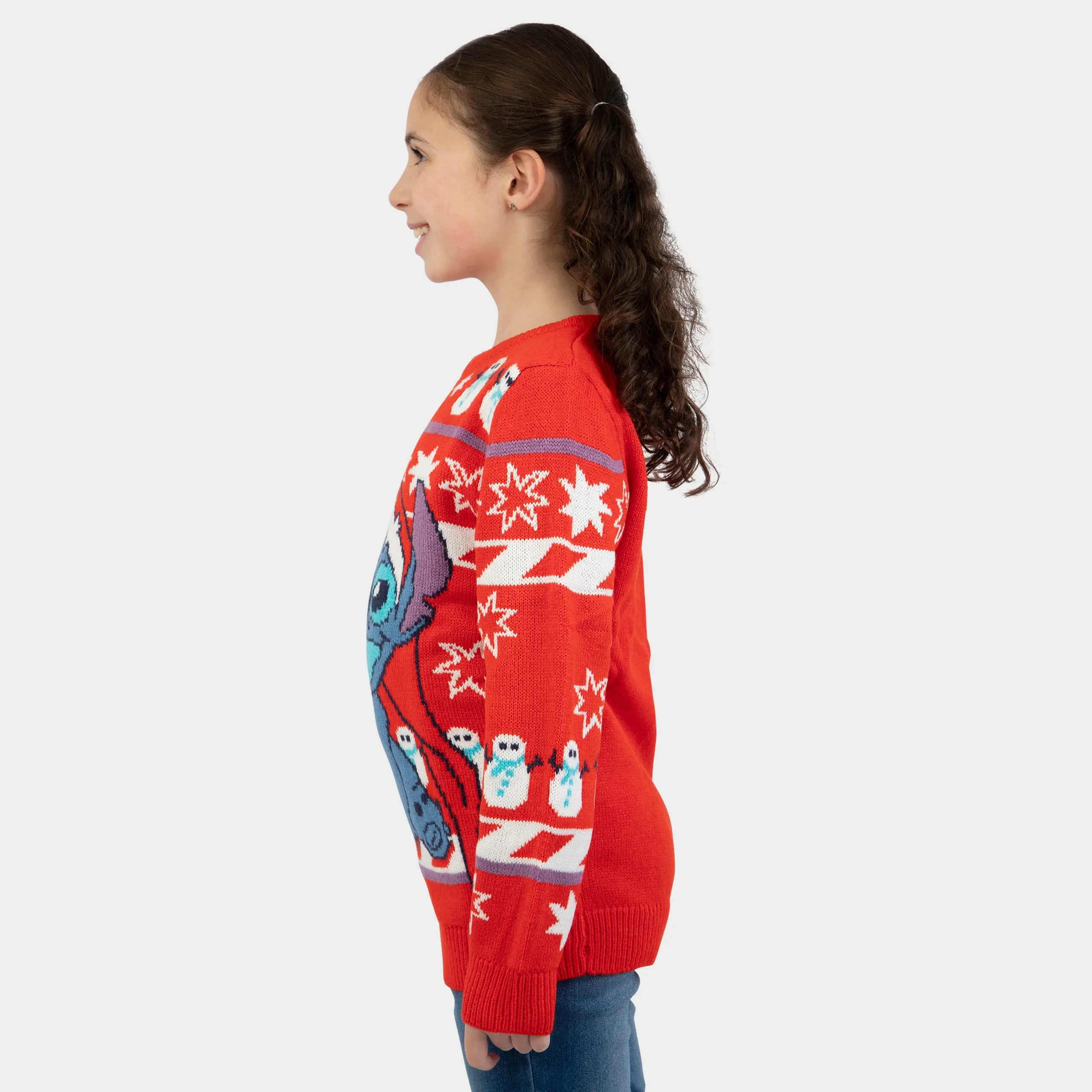 Lilo And Stitch Girls Christmas Jumper