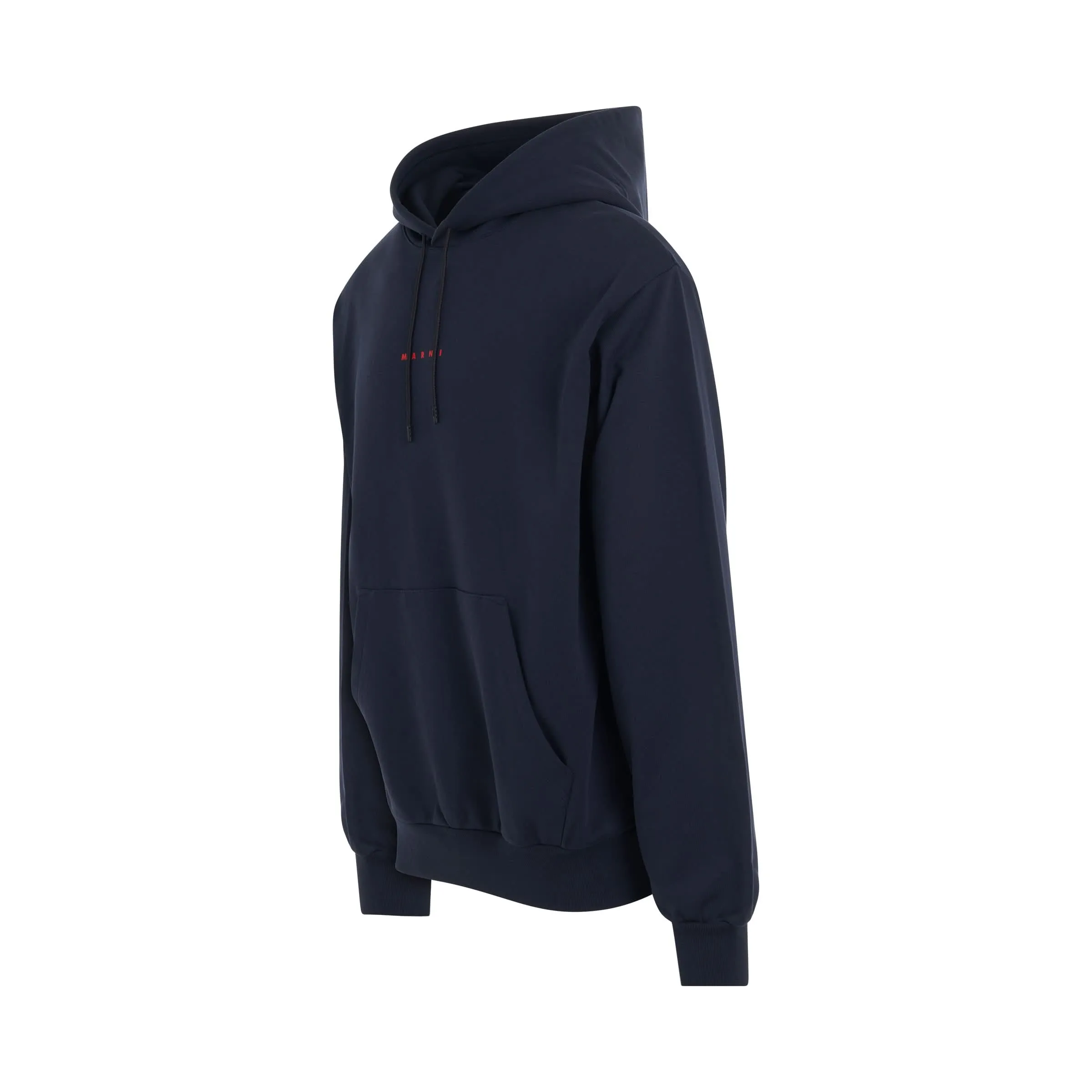 Logo Hoodie in Blue Marine