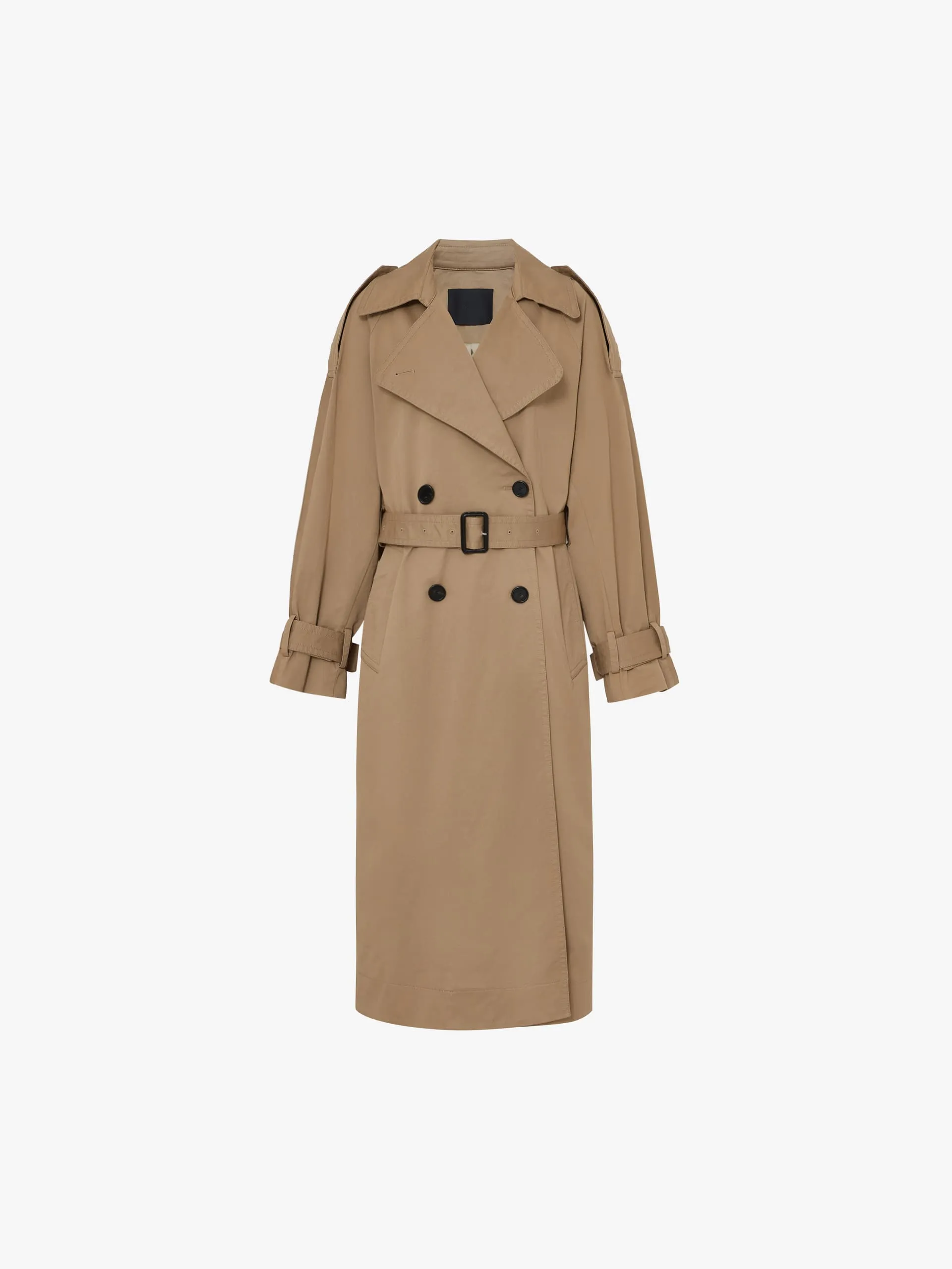 Long Belted Trench Coat