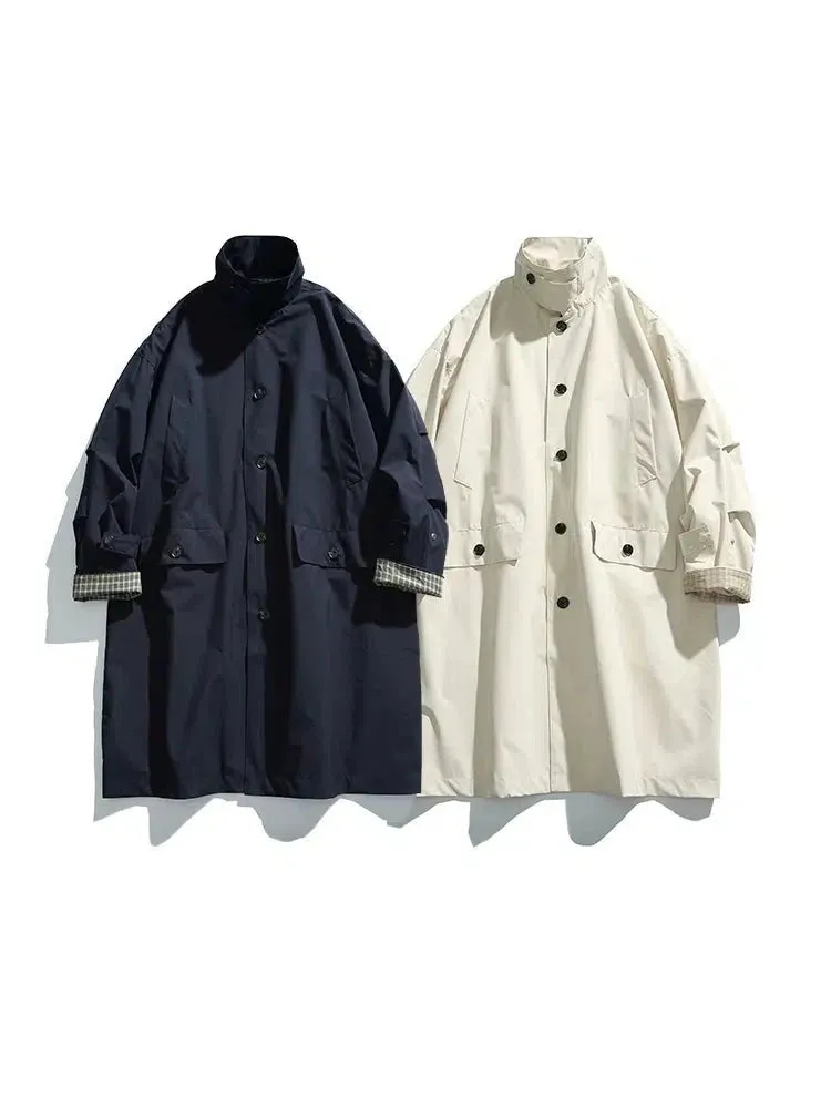 Loose-fit Trench Button Closure Coat