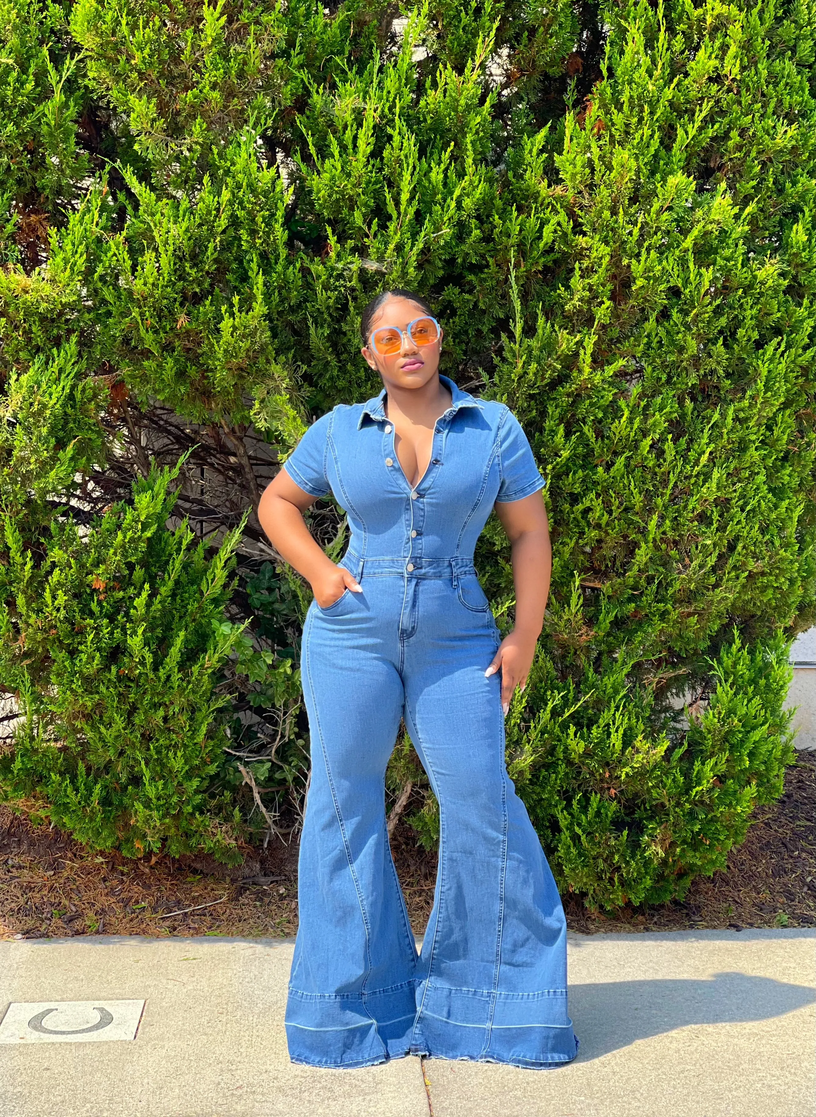 Lori Denim Jumpsuit