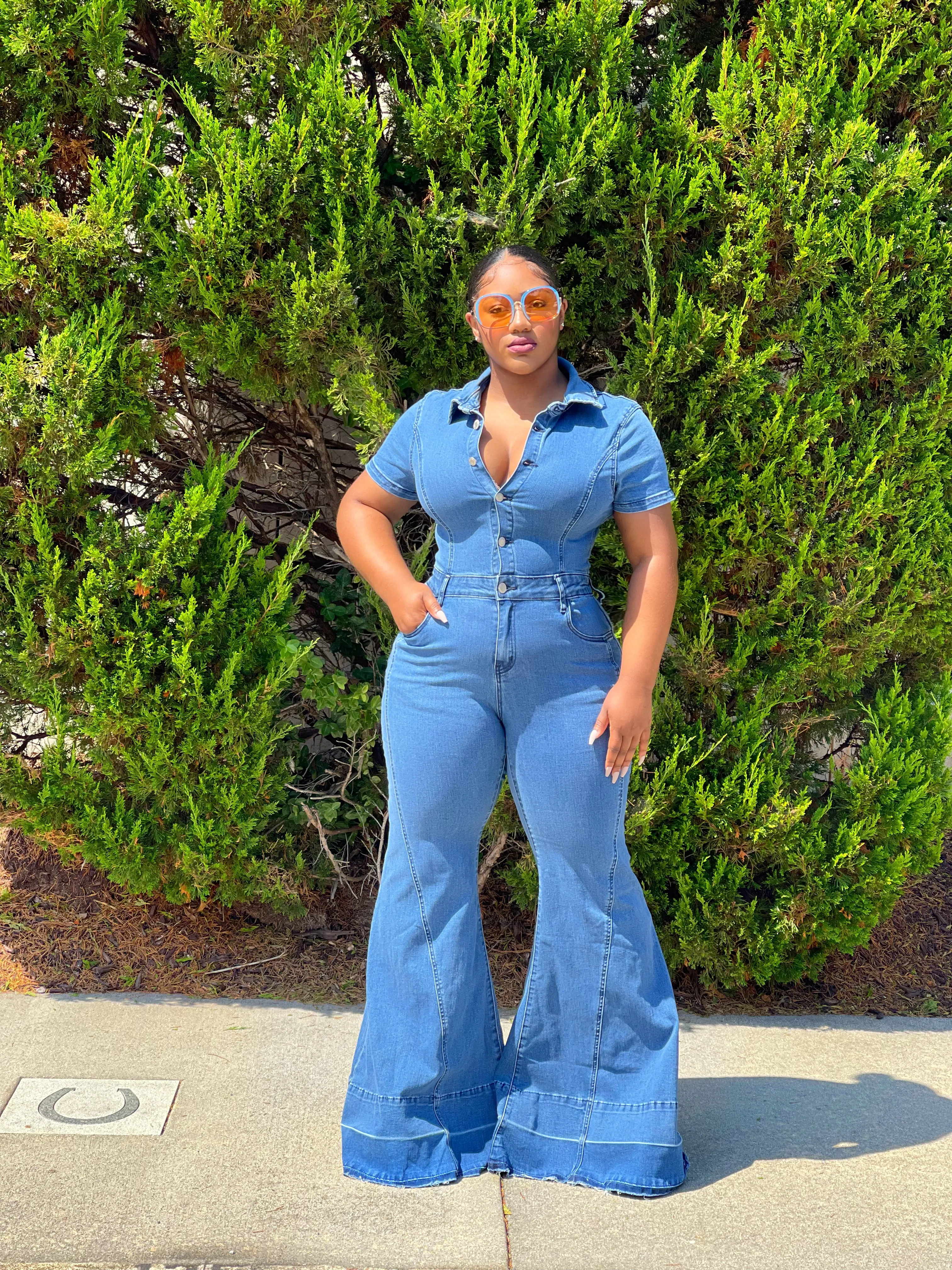 Lori Denim Jumpsuit