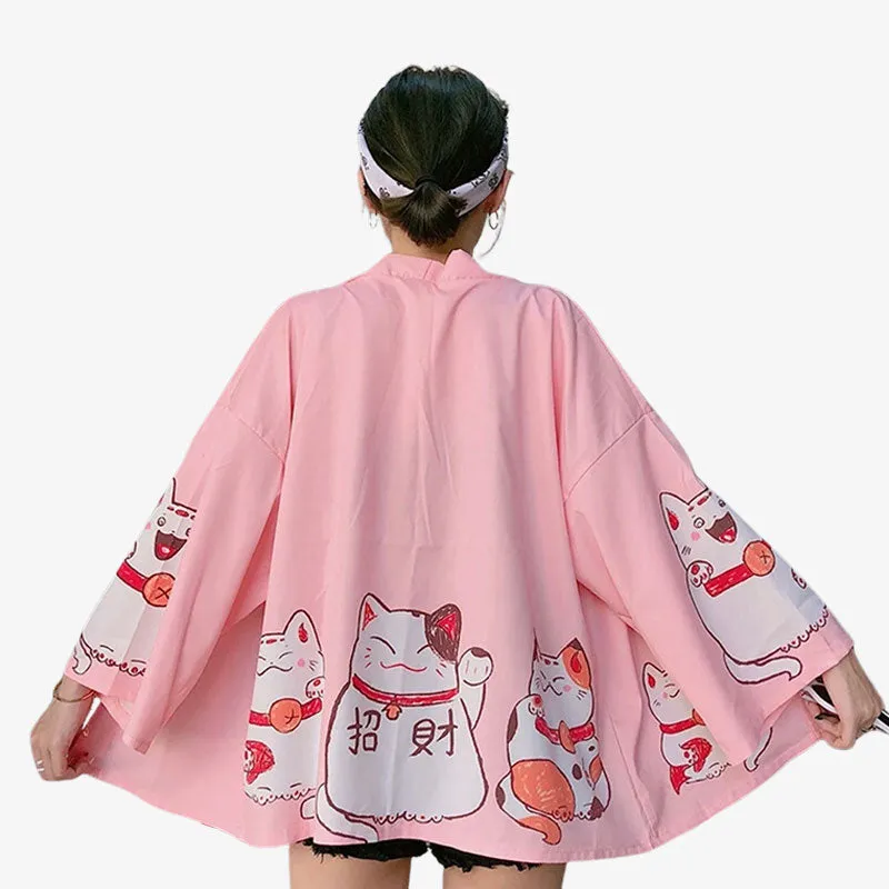 Lucky Cat Kimono