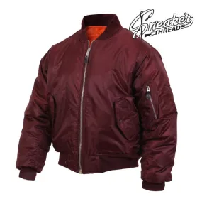 MA-1 Maroon Flight Bomber Jacket