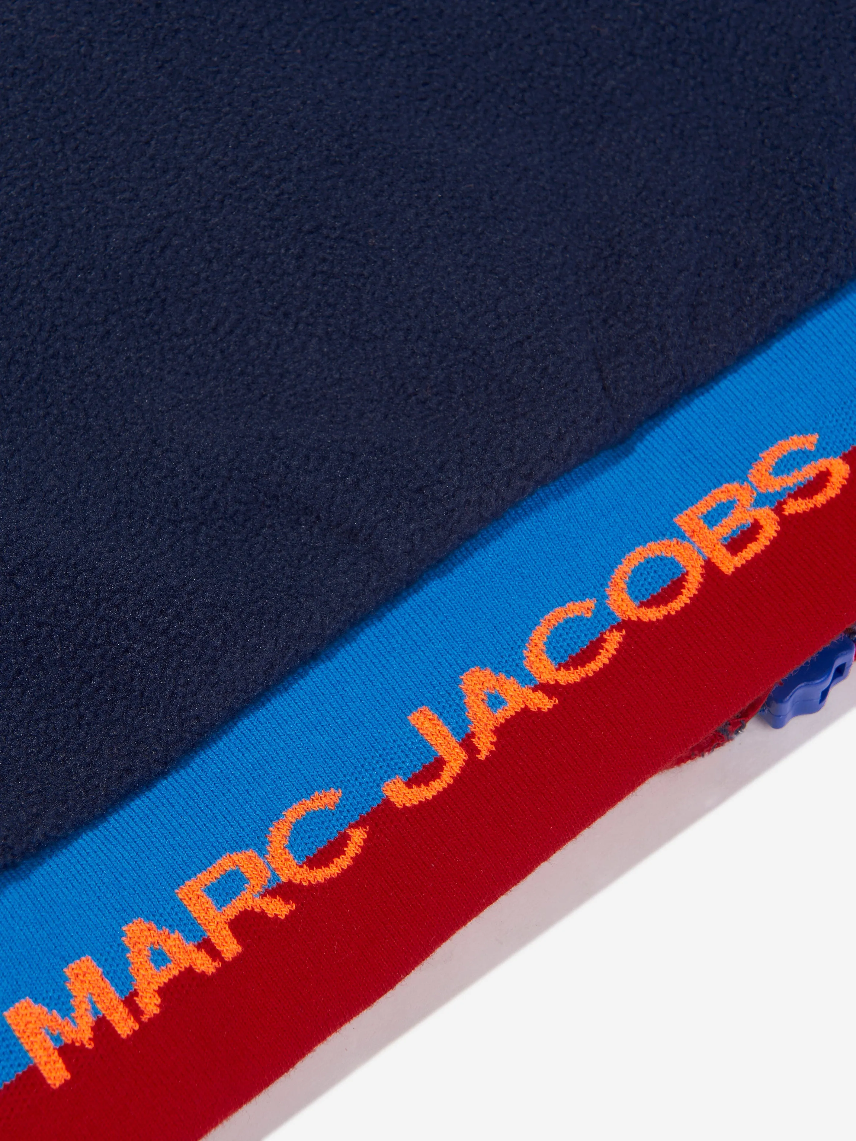 MARC JACOBS Boys Contrast Zip Up Top in Navy