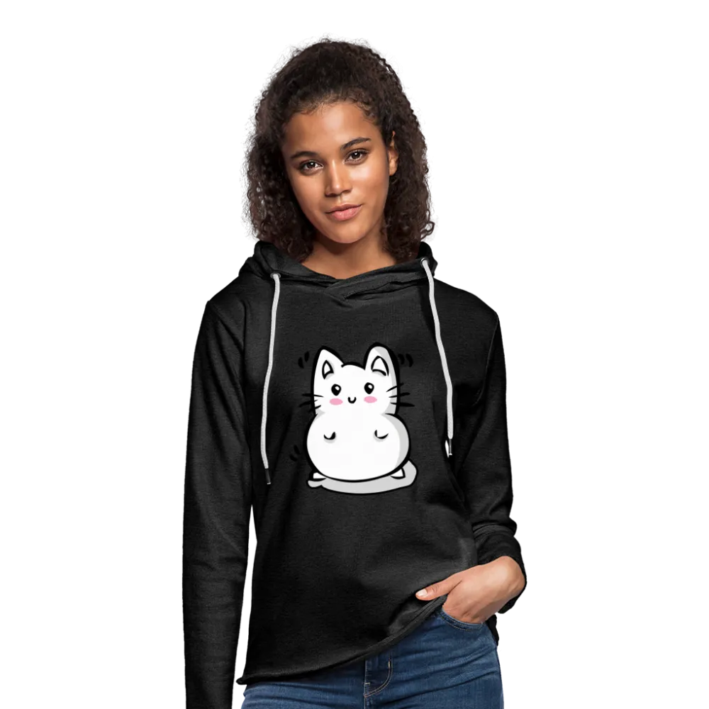 Marshmallow Kitty Unisex Lightweight Terry Hoodie