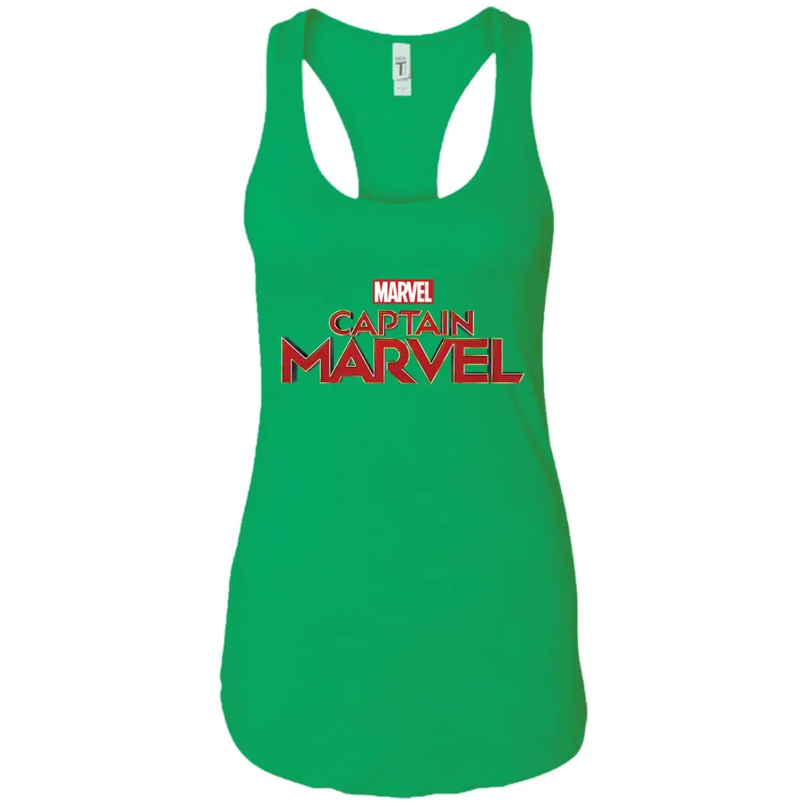 Marvel Captain Marvel Movie Logo Red Women Tank Top