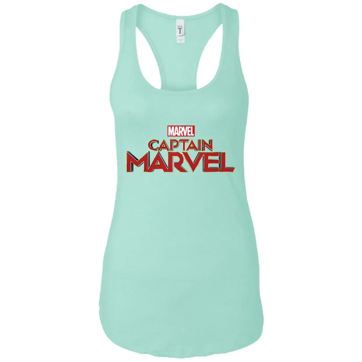 Marvel Captain Marvel Movie Logo Red Women Tank Top