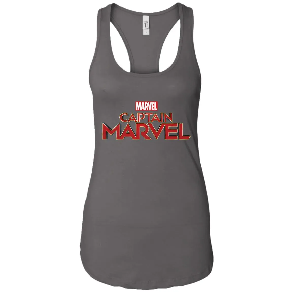 Marvel Captain Marvel Movie Logo Red Women Tank Top