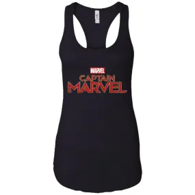 Marvel Captain Marvel Movie Logo Red Women Tank Top