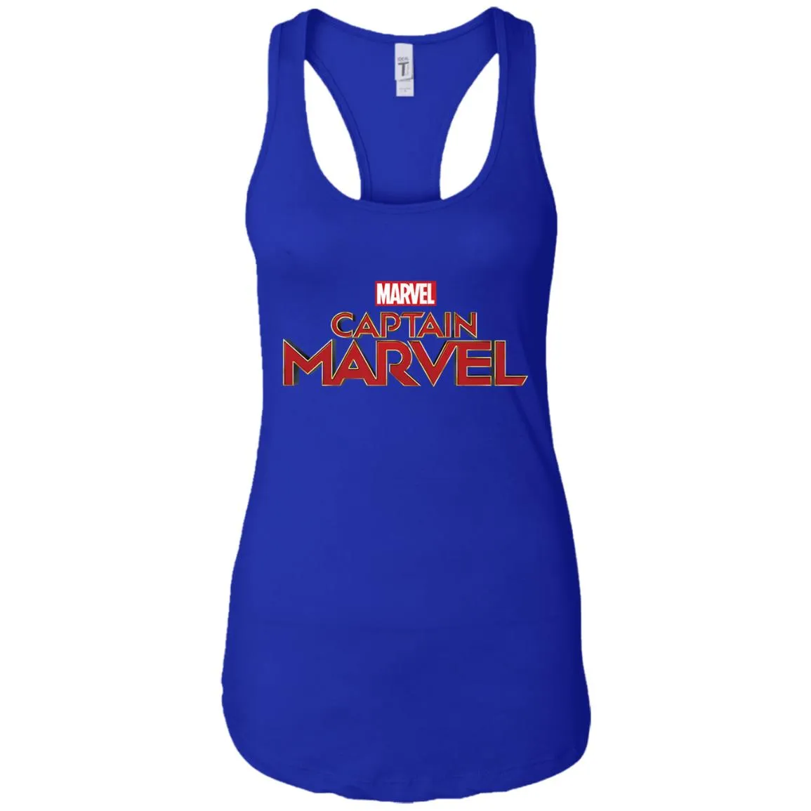 Marvel Captain Marvel Movie Logo Red Women Tank Top