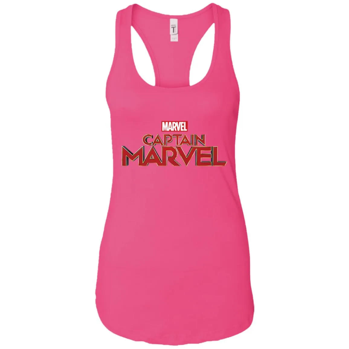 Marvel Captain Marvel Movie Logo Red Women Tank Top