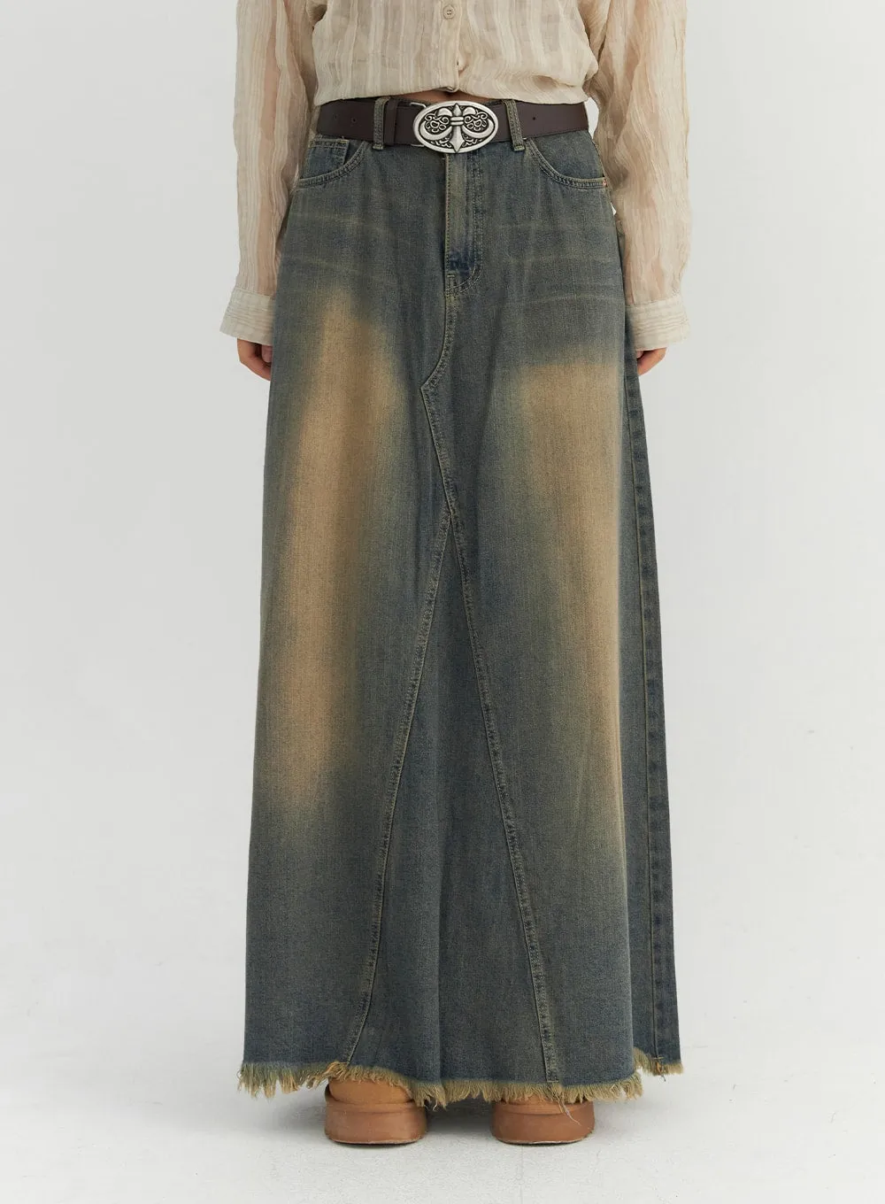 Maxi Denim Skirt CO306