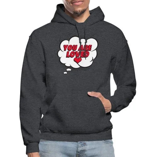 Mens Hoodie - Pullover Hooded Shirt / you are Loved