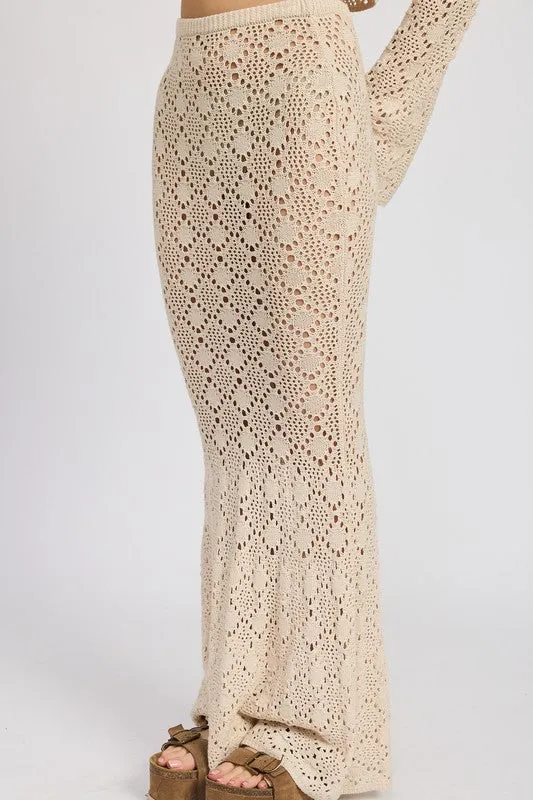 MERMAID MAXI CROCHET SKIRT