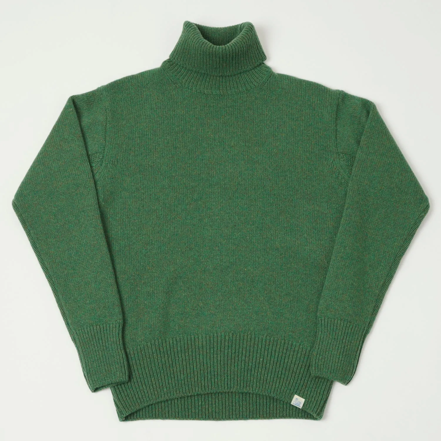 Merz b. Schwanen LOCT01 Turtleneck Knit Pullover - Moss Green