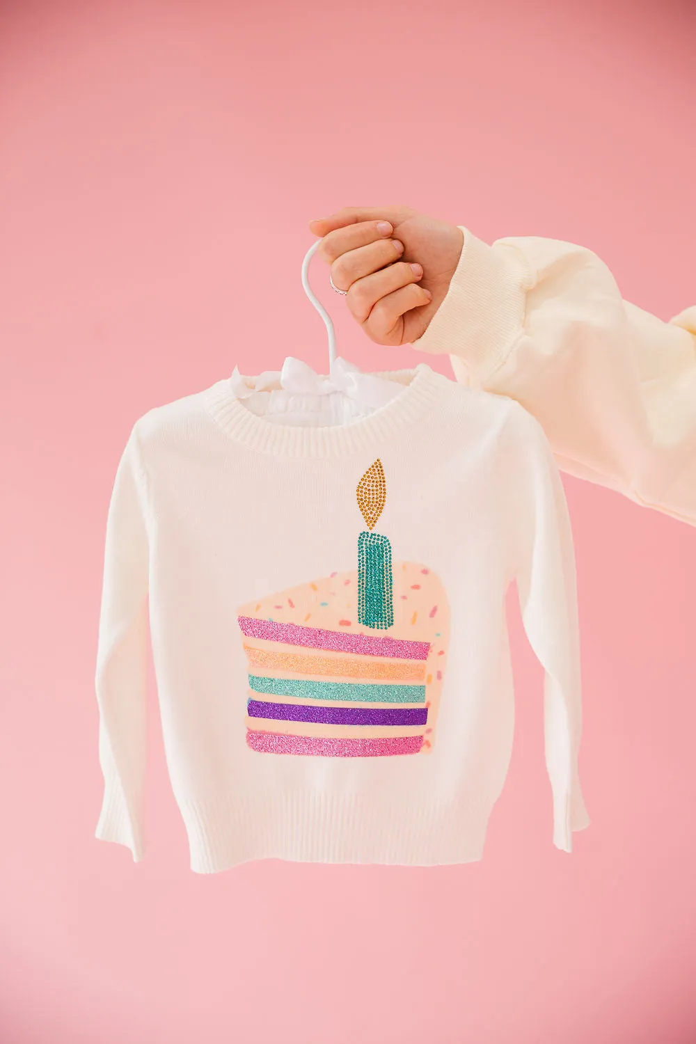 MINI KIDS BDAY CAKE SWEATER