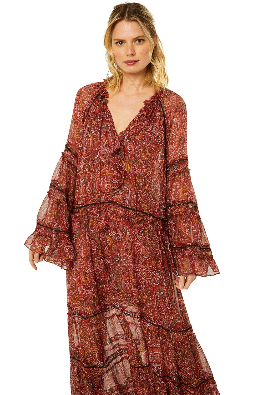 Misa - Genevieve Dress in Bohemian Paisley