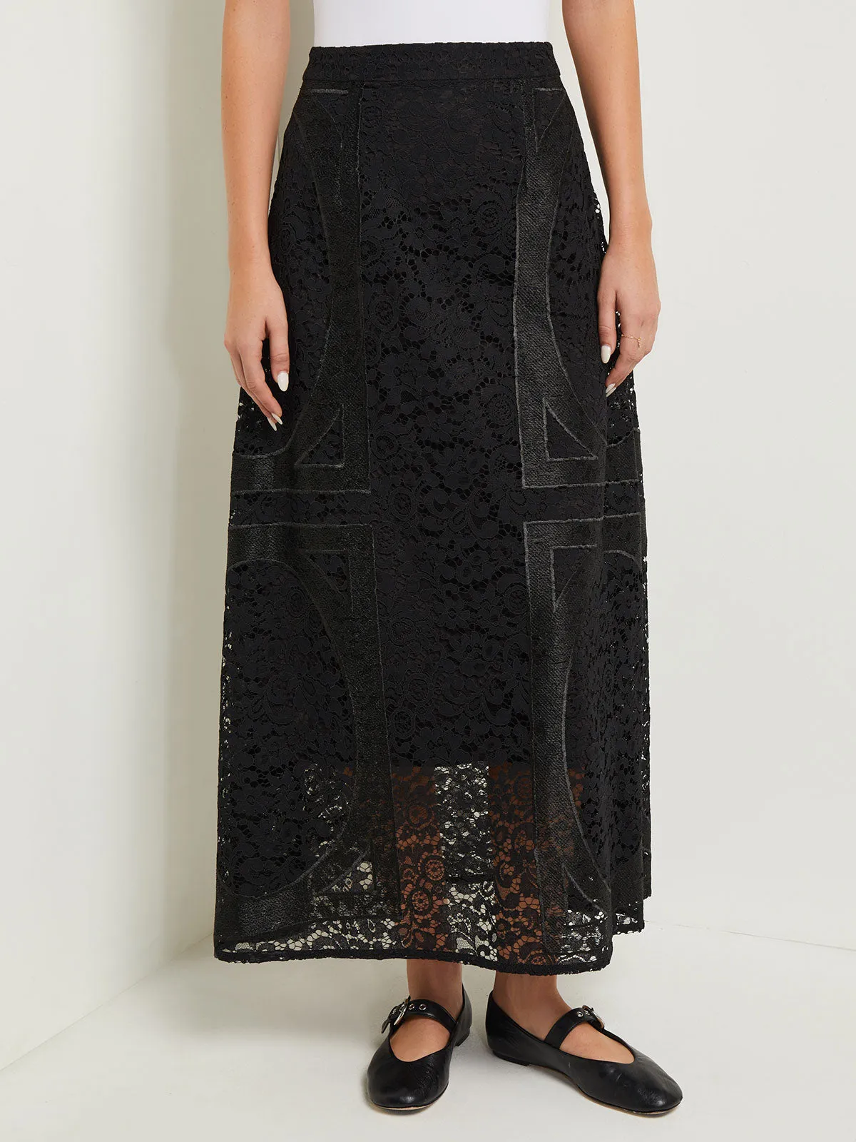 Modern Fit Textural Woven Maxi Skirt