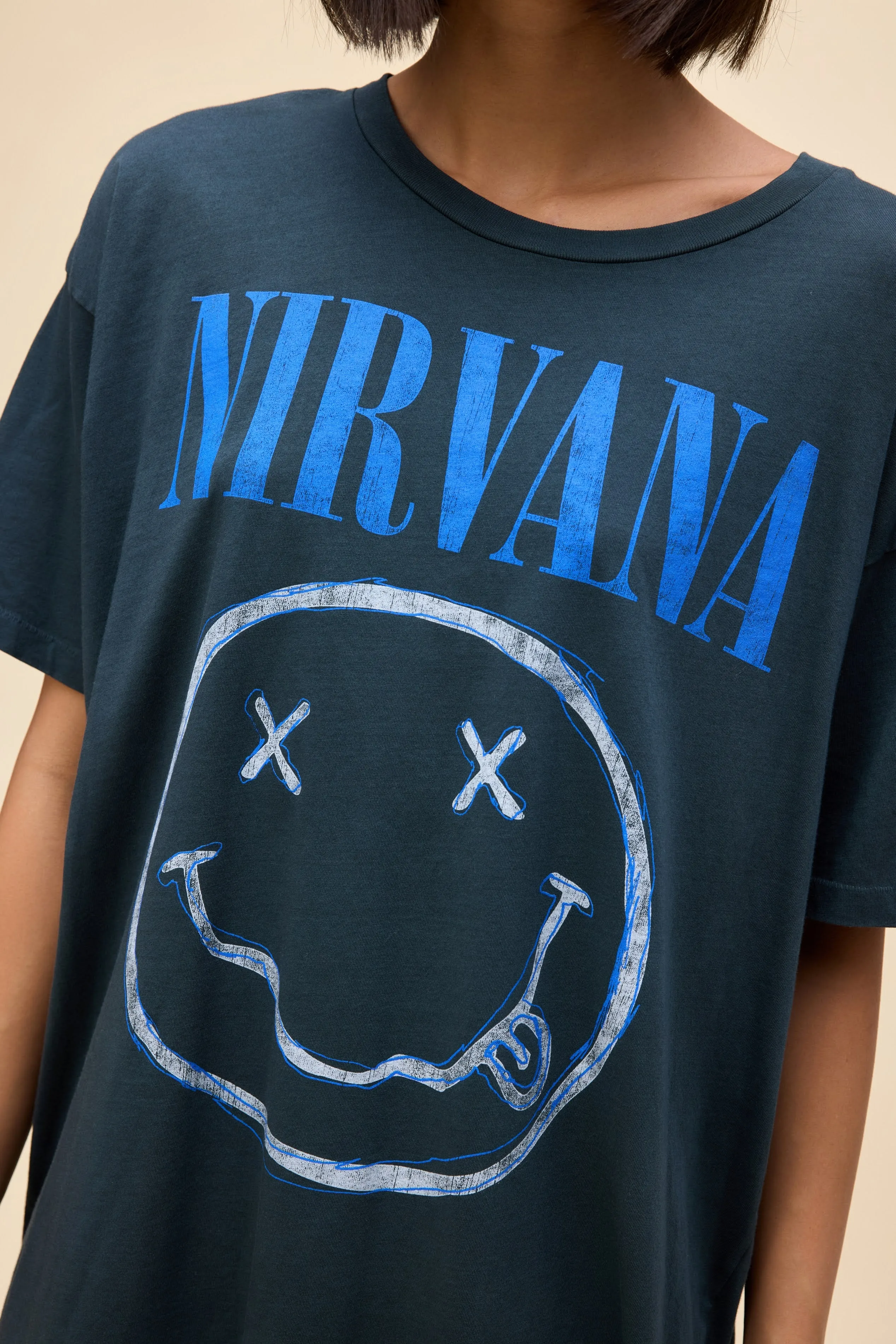 Nirvana Smiley Merch Tee