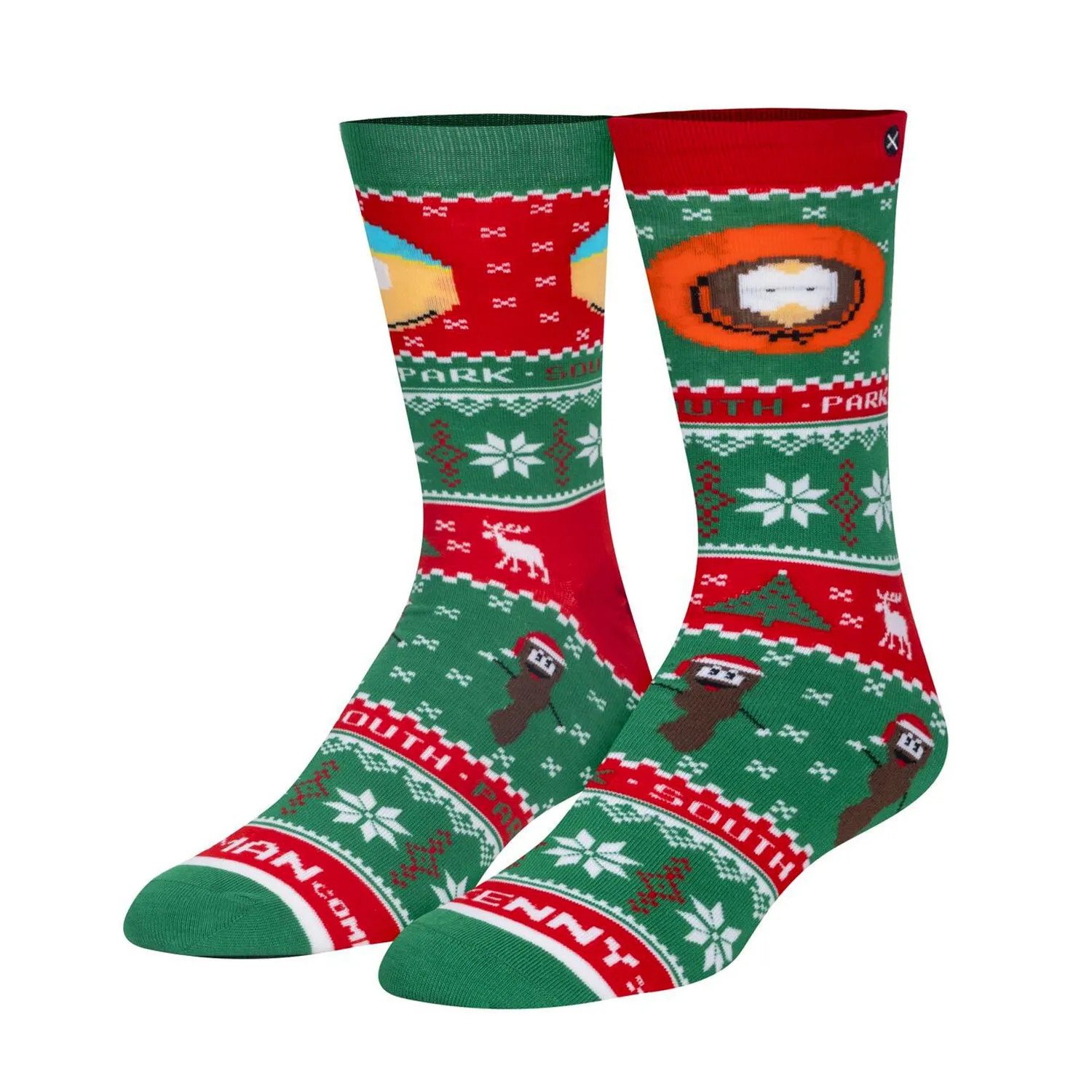 Odd Sox Men's Crew Socks - Cartman & Kenny Sweater (South Park)