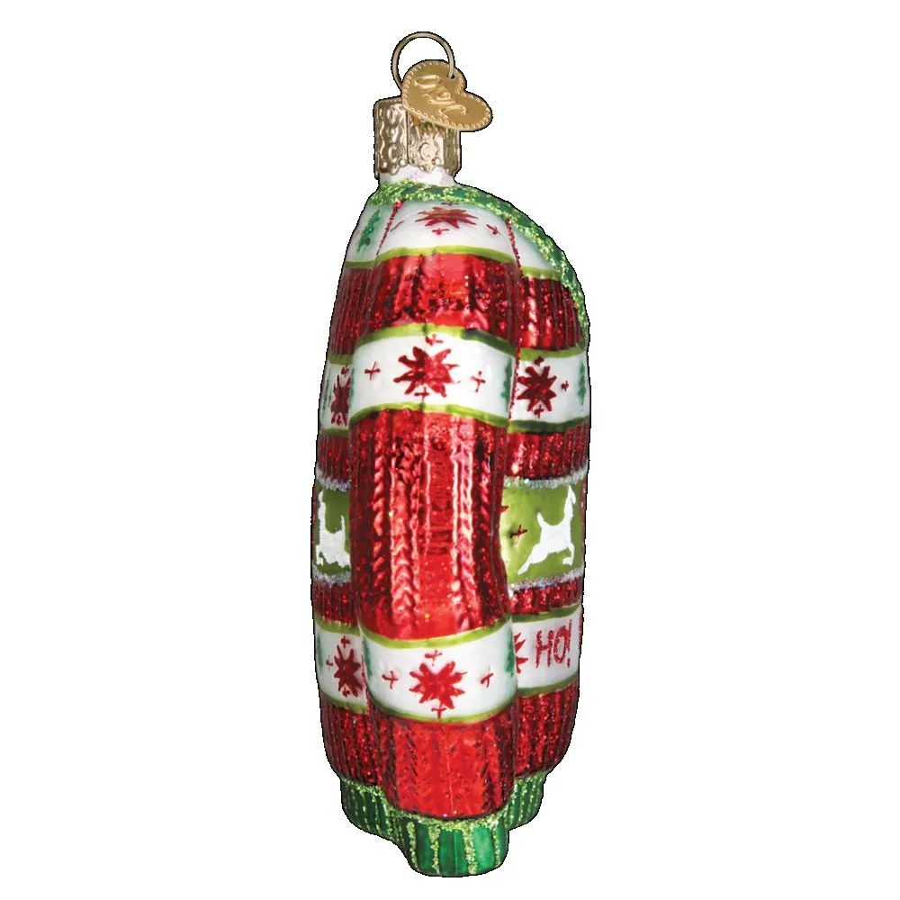 Old World Christmas Festive Christmas Sweater Ornament