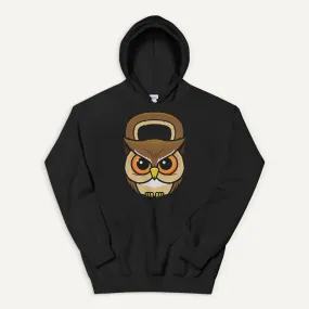 Owl Kettlebell Design Pullover Hoodie