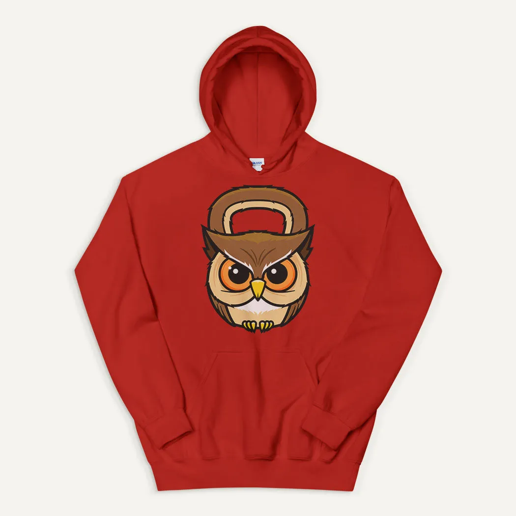 Owl Kettlebell Design Pullover Hoodie