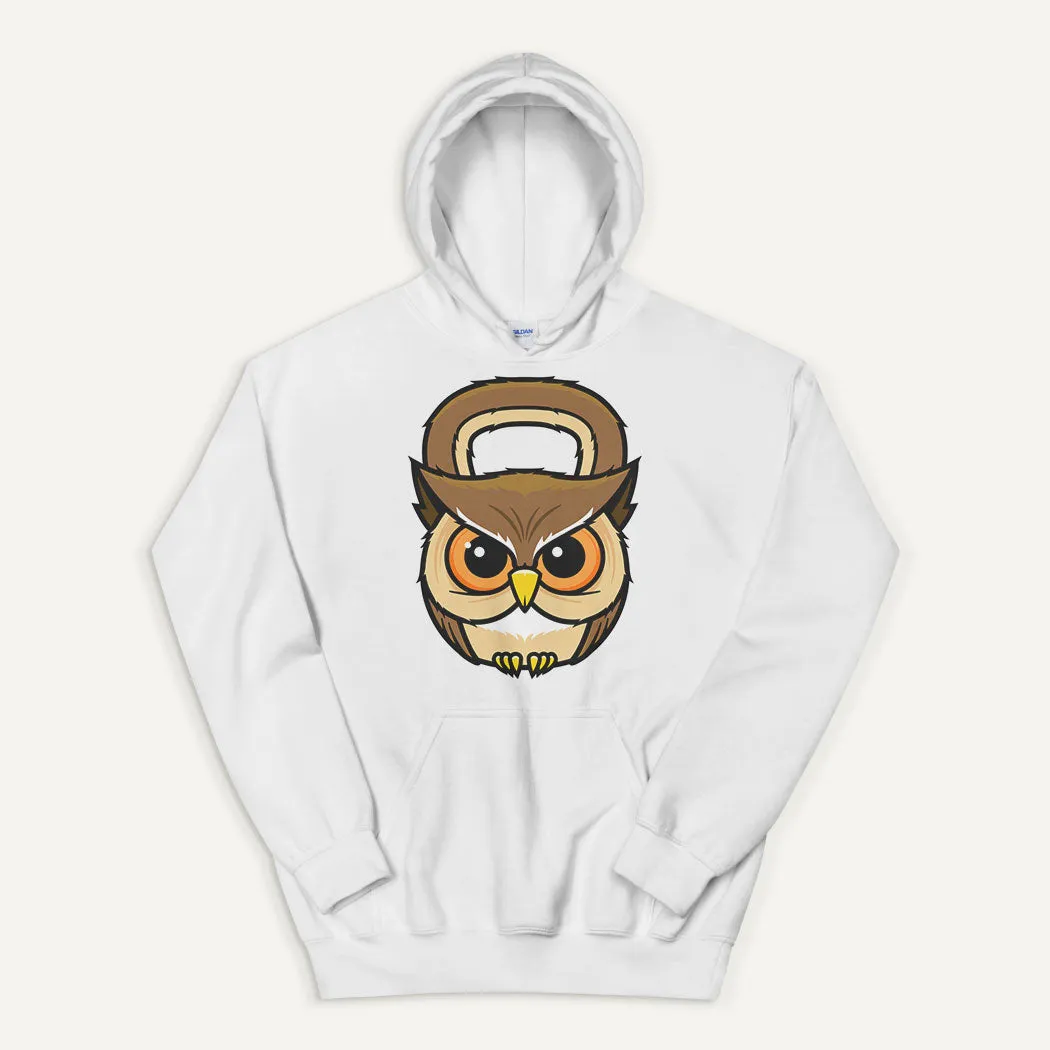 Owl Kettlebell Design Pullover Hoodie