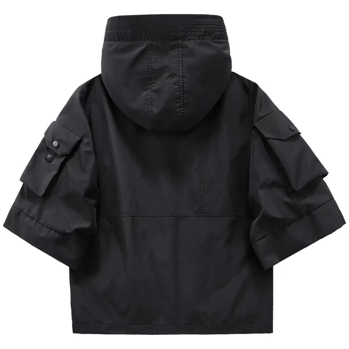 Paratrooper Short Sleeves Jacket with Removable Hoodie