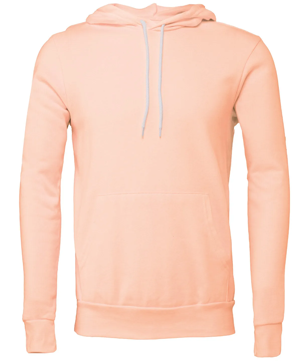 Peach - Unisex polycotton fleece pullover hoodie