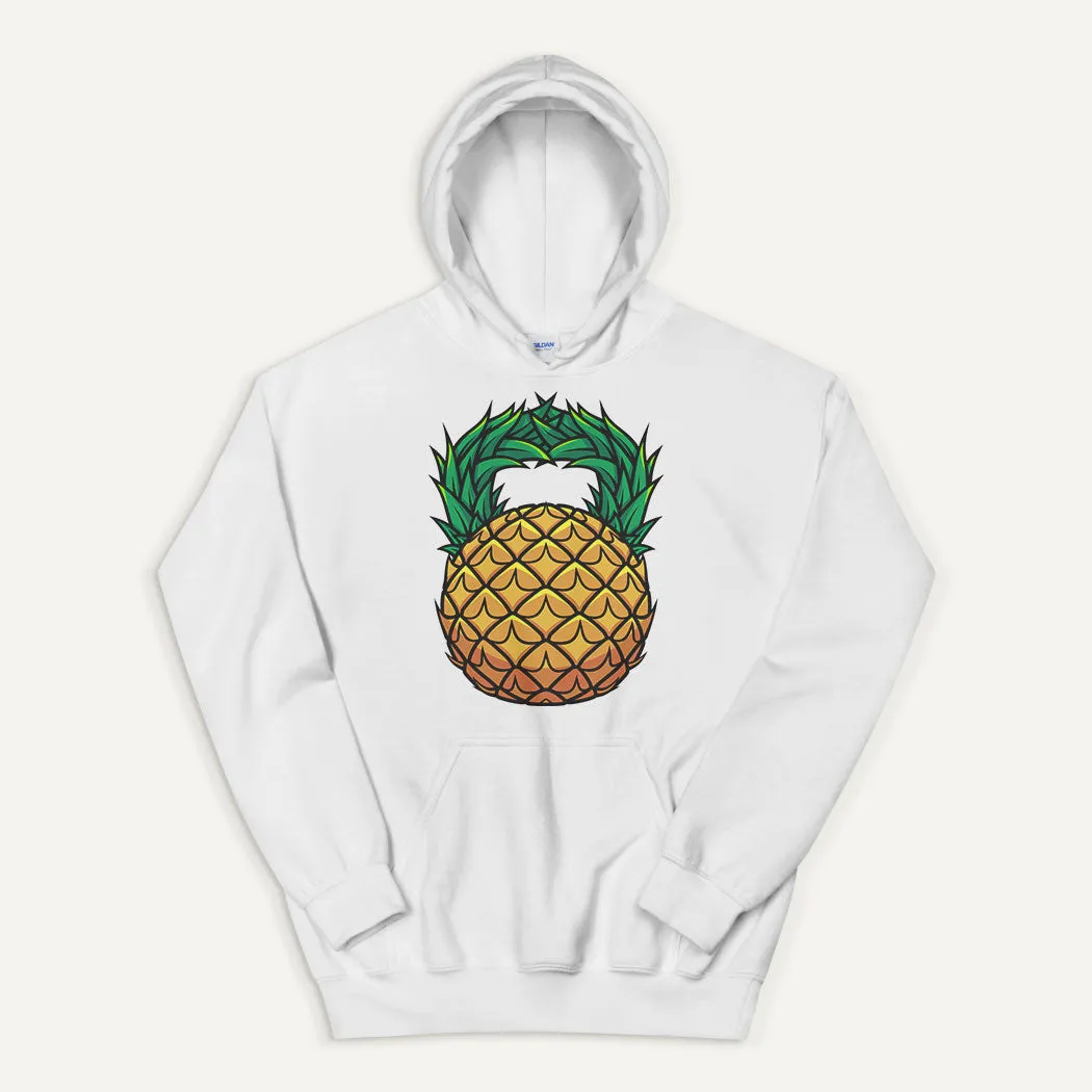 Pineapple Kettlebell Design Pullover Hoodie