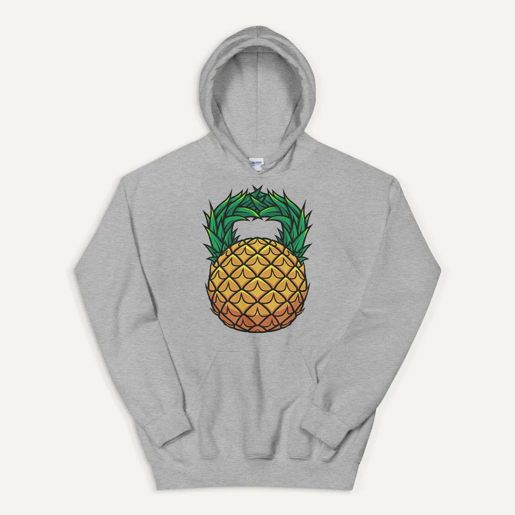 Pineapple Kettlebell Design Pullover Hoodie