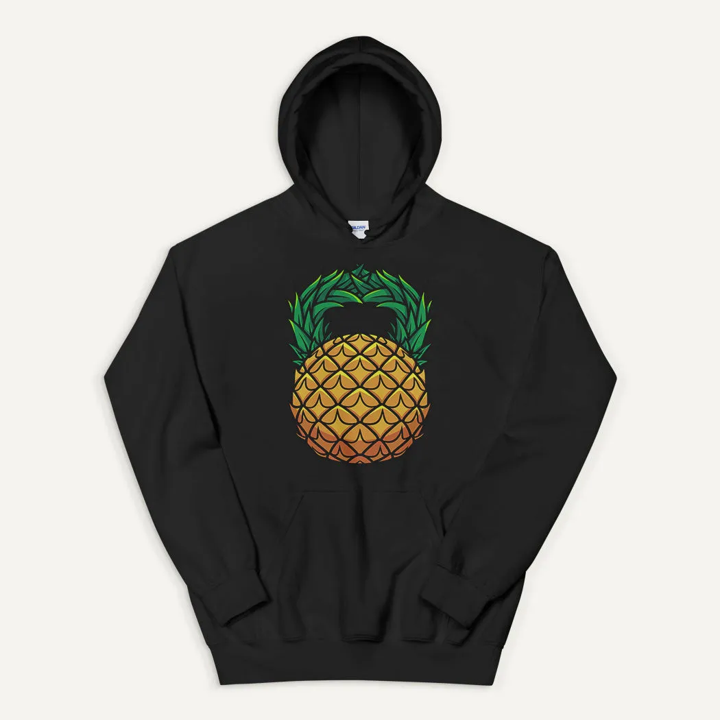 Pineapple Kettlebell Design Pullover Hoodie