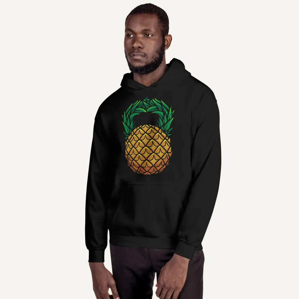 Pineapple Kettlebell Design Pullover Hoodie