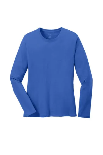 Port & Company® Ladies Long Sleeve Core Cotton Tee