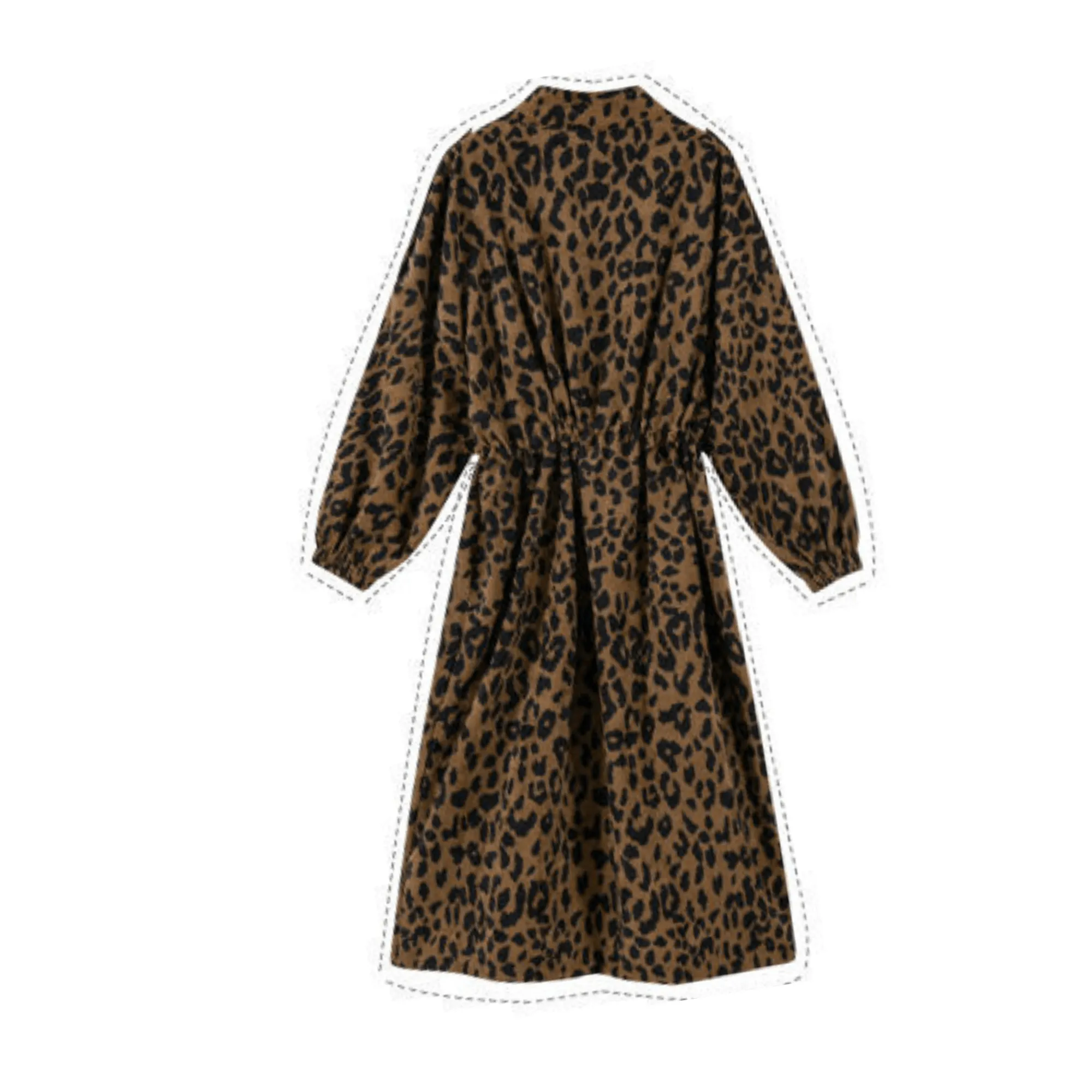 Pre Order:  Brown Leopard Long Trench Coat