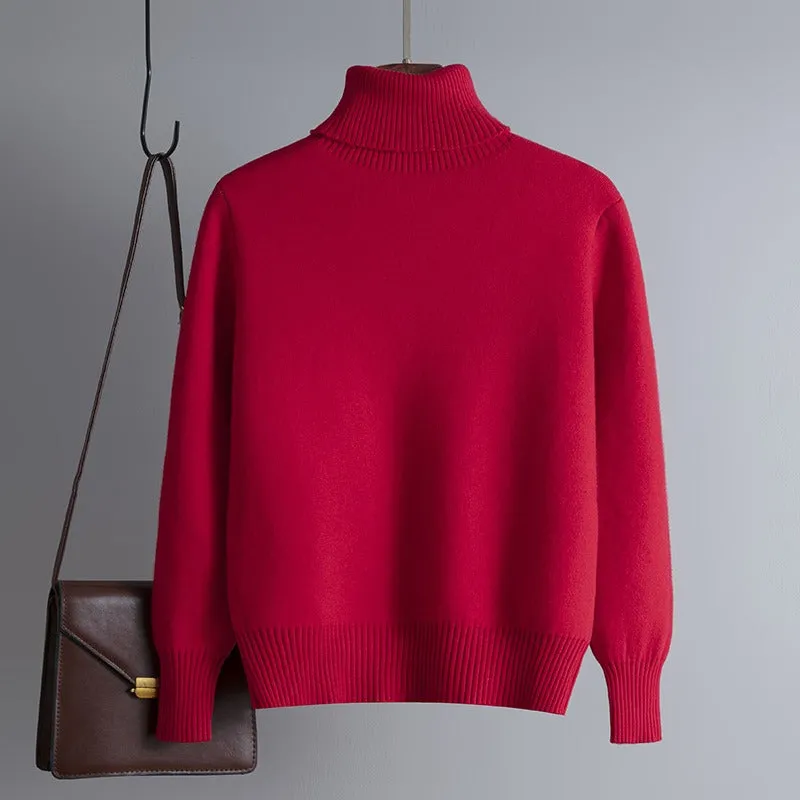 Pre Order:  Velvet Thick Solid Knitted Sweater