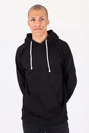 Raglan basic hoodie - Black