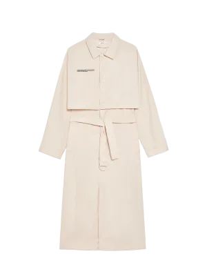 Recycled Nylon Trench Coat—sand