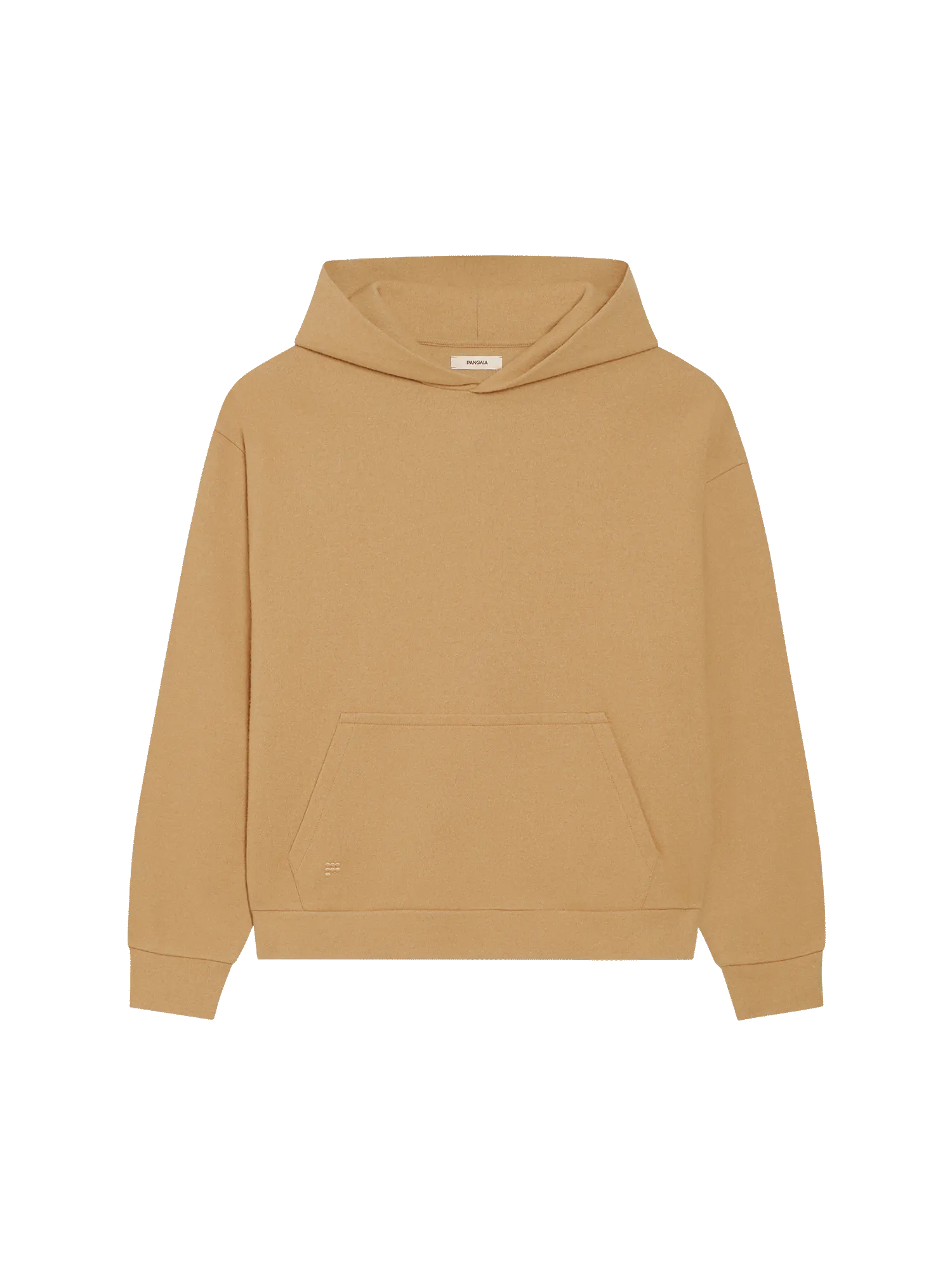 Recycled Wool Jersey Hoodie—camel