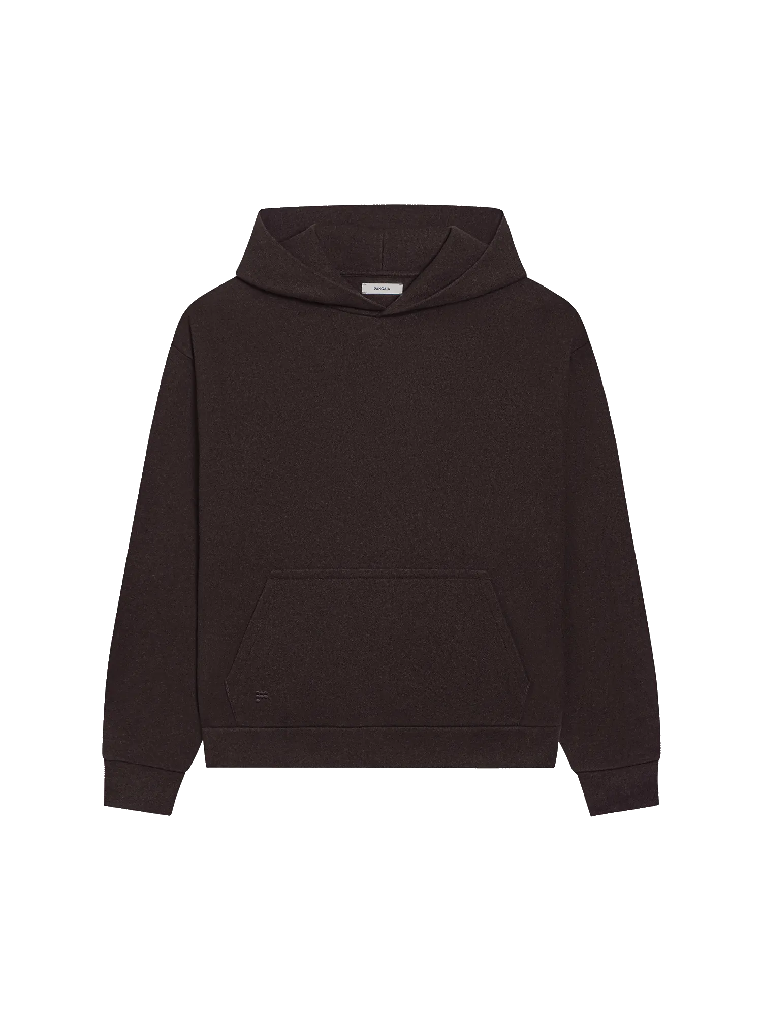 Recycled Wool Jersey Hoodie—chestnut brown