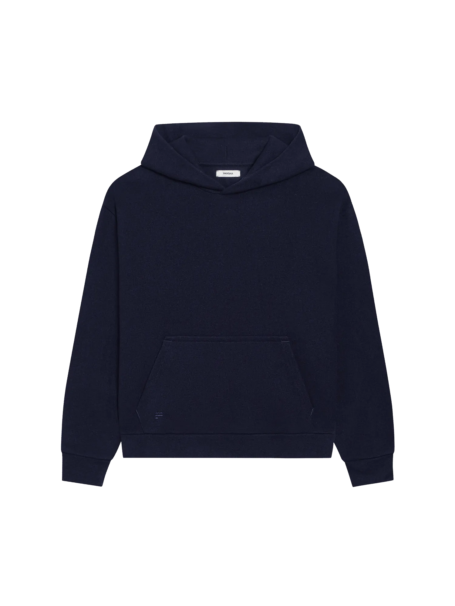 Recycled Wool Jersey Hoodie—dark navy